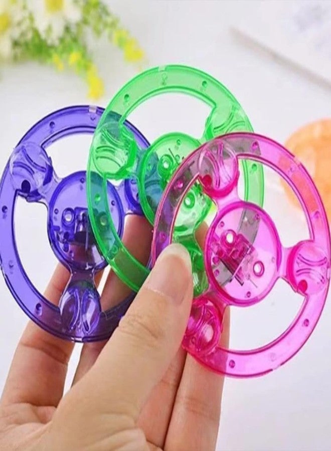 Essivox 5Pcs Pull Line Flywheel Spinning Tops with Rainbow Light Show, Orbital Flash Display, Colorful Glow Novelty Fidget Spinners - Image 3